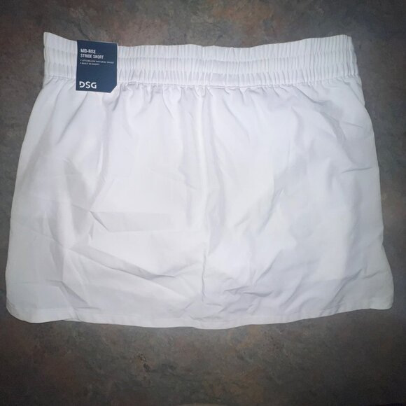 DSG Women's Mid-Rise Stride Skort With Built-In Short, White, Medium‎ - Picture 2 of 9